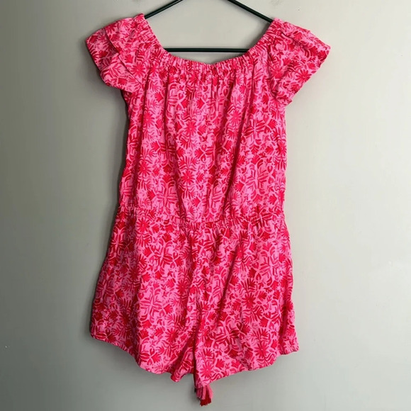 Vineyard Vines Tile Otomi Off-The-Shoulder Romper Size XS - Picture 7 of 7